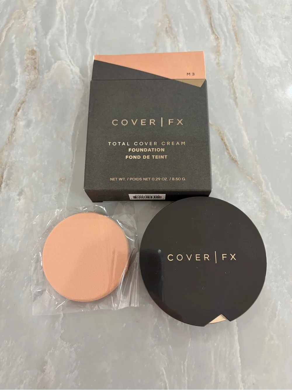 New COVER FX Total Cover Cream Foundation Compact - Shade M3